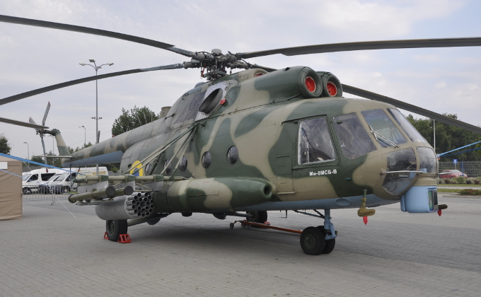 Wojna Ukraińsko-Rosyjska 2022-2024 Uzbrojenie - Mi-8msbw Mi-8MSB-W.JPG
