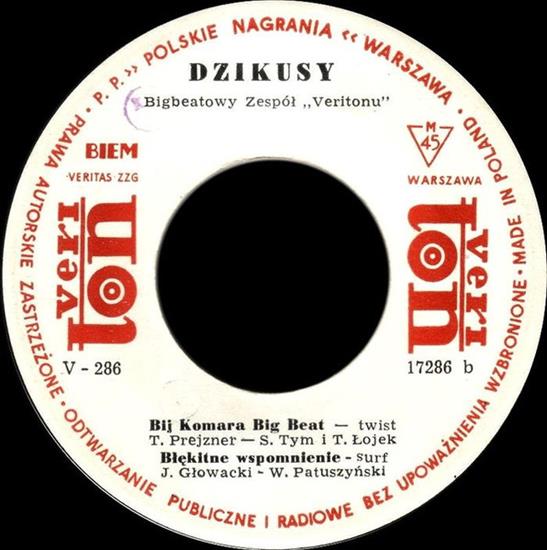 1964 Dzikusy  Ye-ye-ye - Dzikusy  Ye-ye-ye Vinyl, EP, Mono 1964.jpg
