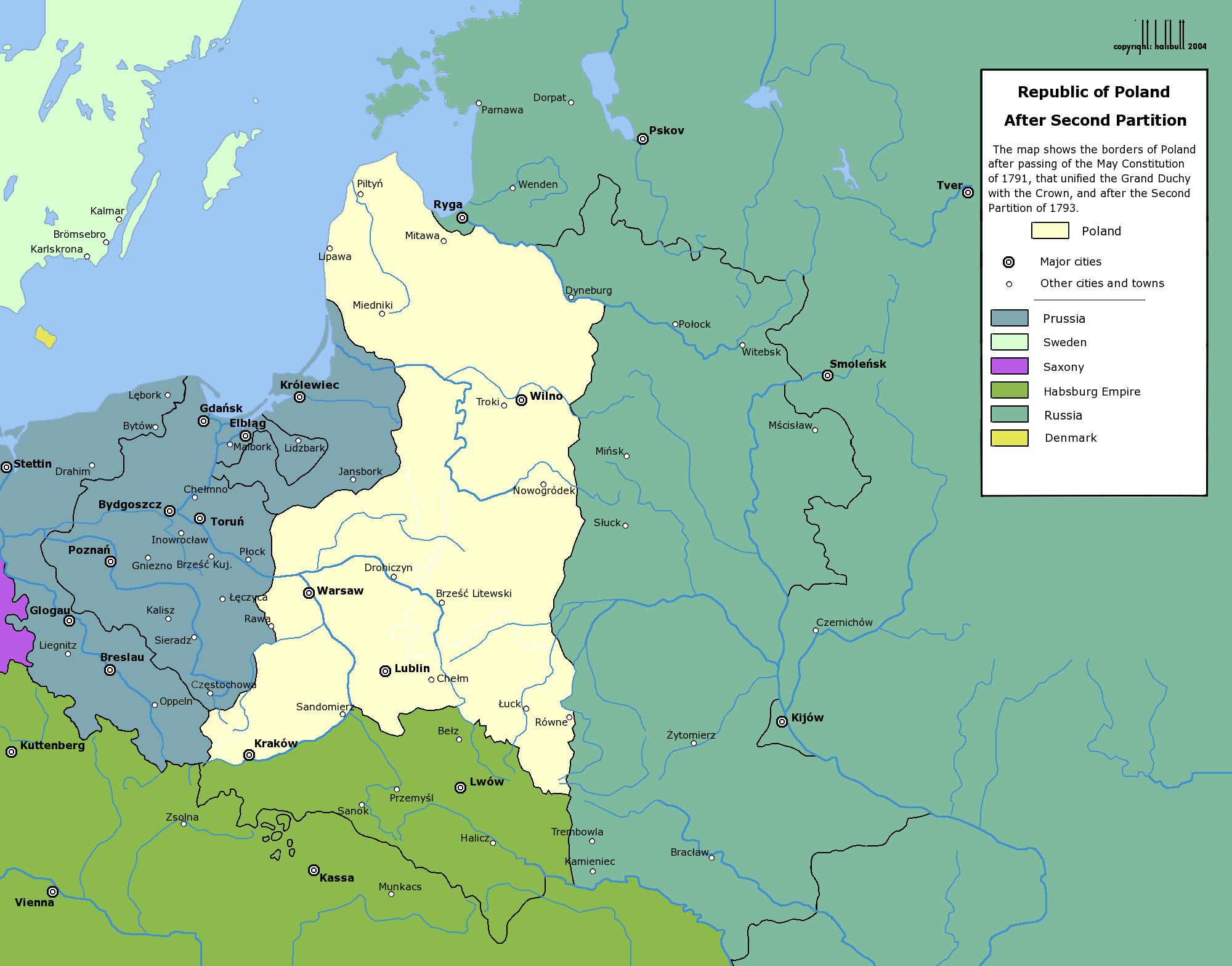 Mapy Polski - 1793 - II rozbiór.png